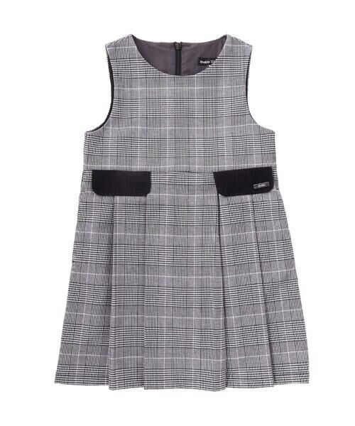 BeBe / べべ ミニ丈・ひざ丈ワンピース | 【お揃い】グレンチェックプリーツジャンパースカート(90~150cm) | 詳細10