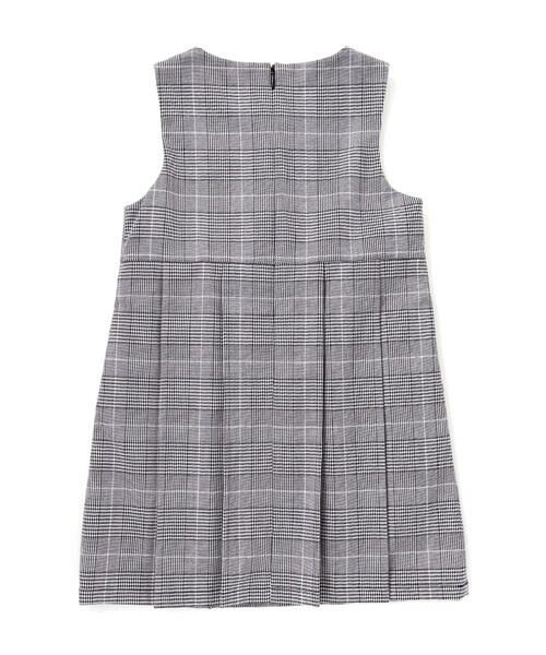 BeBe / べべ ミニ丈・ひざ丈ワンピース | 【お揃い】グレンチェックプリーツジャンパースカート(90~150cm) | 詳細11