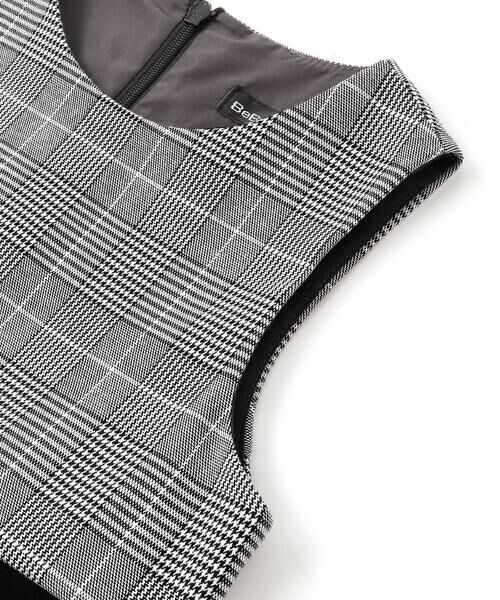 BeBe / べべ ミニ丈・ひざ丈ワンピース | 【お揃い】グレンチェックプリーツジャンパースカート(90~150cm) | 詳細13