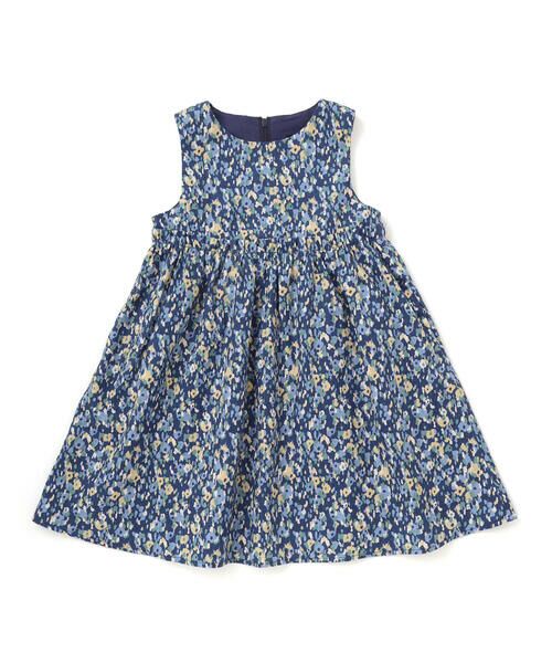 BeBe / べべ ミニ丈・ひざ丈ワンピース | 【お揃い】オンフルールフラワープリントジャンパースカート(80~150cm) | 詳細4