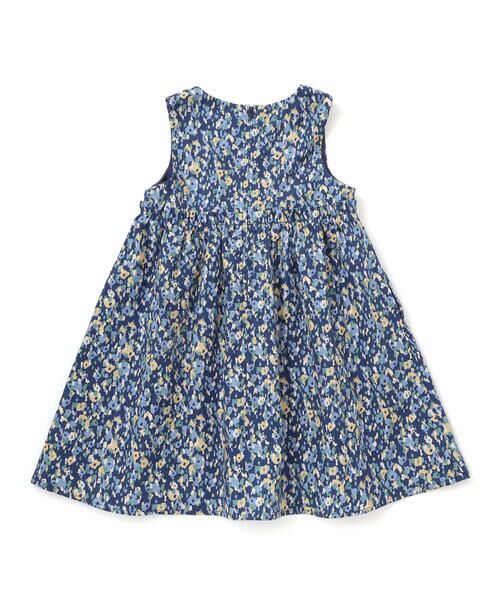 BeBe / べべ ミニ丈・ひざ丈ワンピース | 【お揃い】オンフルールフラワープリントジャンパースカート(80~150cm) | 詳細5