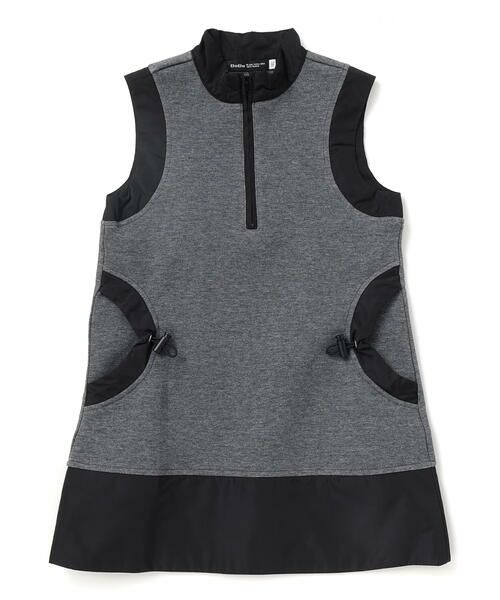 BeBe / べべ ミニ丈・ひざ丈ワンピース | ポンチタフタ切り替えサークルポケットジャンパースカート(90~150cm) | 詳細5