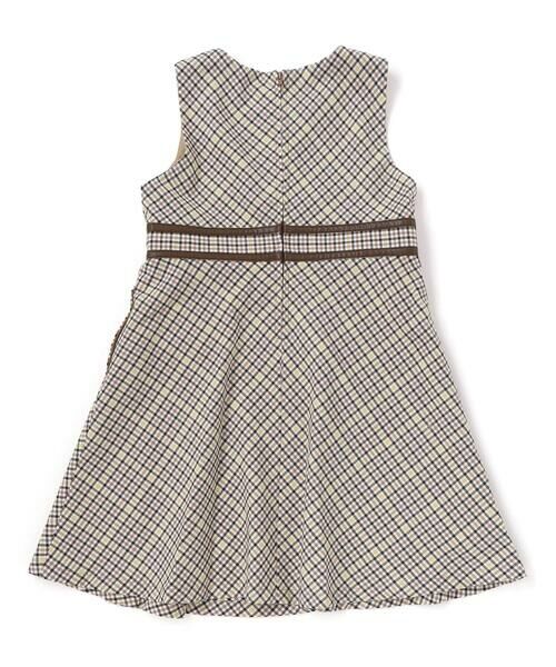BeBe / べべ ミニ丈・ひざ丈ワンピース | 【お揃い】TRチェックパイピングベルトジャンパースカート(100~150cm) | 詳細7
