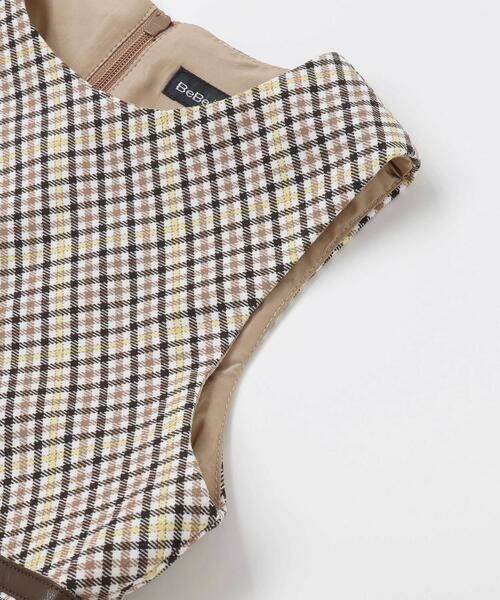 BeBe / べべ ミニ丈・ひざ丈ワンピース | 【お揃い】TRチェックパイピングベルトジャンパースカート(100~150cm) | 詳細9