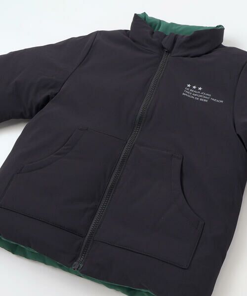 BeBe / べべ ブルゾン | 【撥水】リップストップ×タフタリバーシブル中綿ブルゾン(90~150cm) | 詳細8