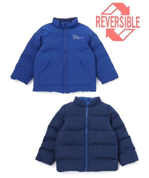 BeBe / べべ ブルゾン | 【撥水】リップストップ×タフタリバーシブル中綿ブルゾン(90~150cm) | 詳細16