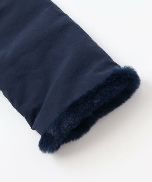 BeBe / べべ ブルゾン | 【撥水加工】ヴィンテージタフタ裏ファー裾フリルフードブルゾン(80~150cm) | 詳細7