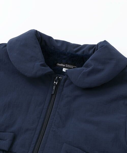 BeBe / べべ ブルゾン | 【撥水加工】ヴィンテージタフタ裏ファー裾フリルフードブルゾン(80~150cm) | 詳細4