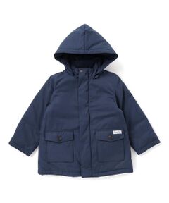 BeBe / べべ ミリタリージャケット・コート | 【撥水加工】ボアライナーベスト付きナイロン中綿3wayコート(90~150cm)