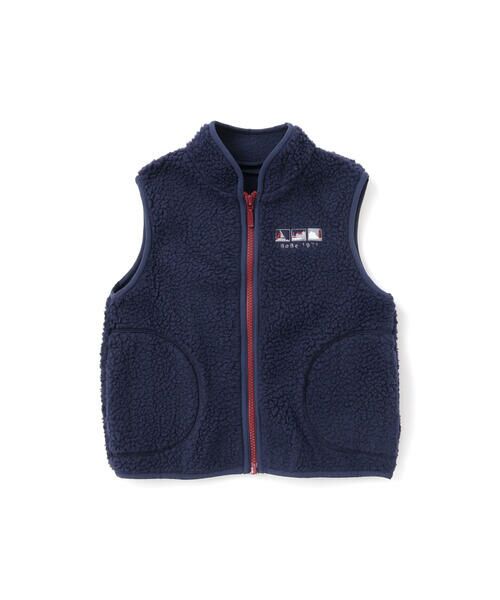 BeBe / べべ ミリタリージャケット・コート | 【撥水加工】ボアライナーベスト付きナイロン中綿3wayコート(90~150cm) | 詳細2