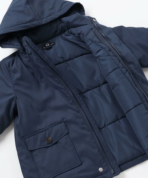 BeBe / べべ ミリタリージャケット・コート | 【撥水加工】ボアライナーベスト付きナイロン中綿3wayコート(90~150cm) | 詳細5