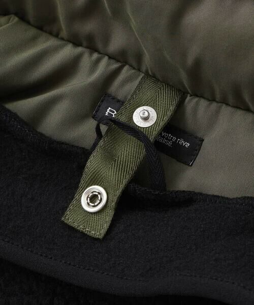 BeBe / べべ ミリタリージャケット・コート | 【撥水加工】ボアライナーベスト付きナイロン中綿3wayコート(90~150cm) | 詳細14