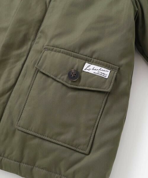 BeBe / べべ ミリタリージャケット・コート | 【撥水加工】ボアライナーベスト付きナイロン中綿3wayコート(90~150cm) | 詳細15