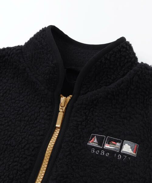 BeBe / べべ ミリタリージャケット・コート | 【撥水加工】ボアライナーベスト付きナイロン中綿3wayコート(90~150cm) | 詳細19