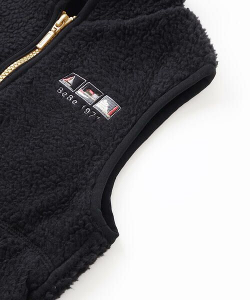 BeBe / べべ ミリタリージャケット・コート | 【撥水加工】ボアライナーベスト付きナイロン中綿3wayコート(90~150cm) | 詳細20