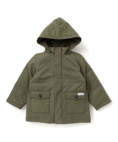 BeBe / べべ ミリタリージャケット・コート | 【撥水加工】ボアライナーベスト付きナイロン中綿3wayコート(90~150cm) | 詳細7