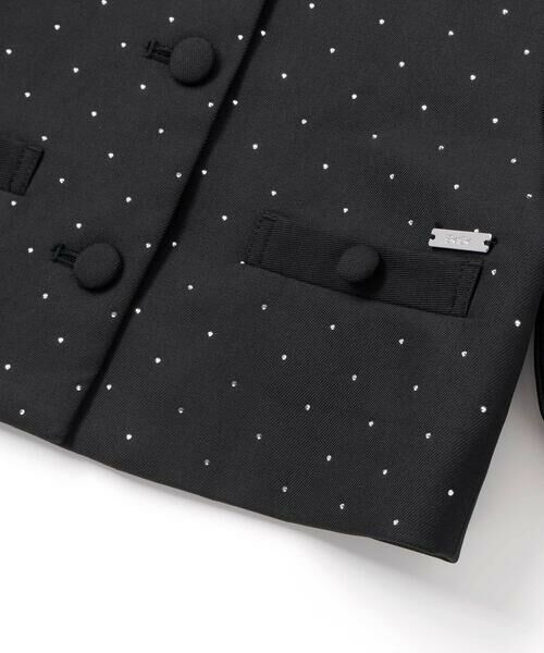 BeBe / べべ ノーカラージャケット | 【お揃い】エトワールシャイニードットクロップドジャケット(100~150cm) | 詳細13