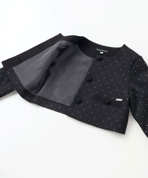 BeBe / べべ ノーカラージャケット | 【お揃い】エトワールシャイニードットクロップドジャケット(100~150cm) | 詳細14