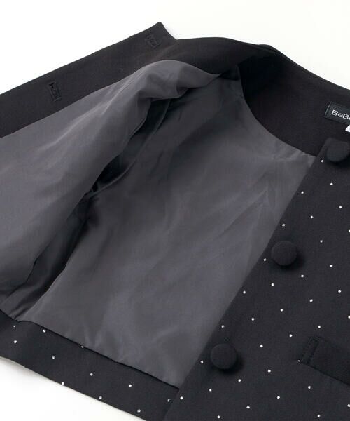 BeBe / べべ ノーカラージャケット | 【お揃い】エトワールシャイニードットクロップドジャケット(100~150cm) | 詳細15