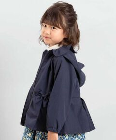 BeBe / べべ ブルゾン | チェックタフタペプラムフード付きブルゾン(90~150cm)