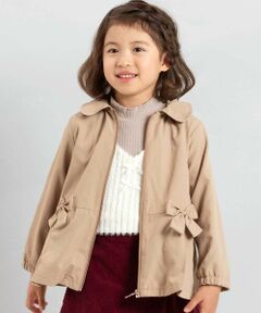 BeBe / べべ ブルゾン | チェックタフタペプラムフード付きブルゾン(90~150cm)