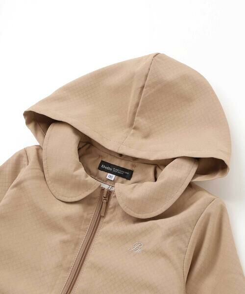 BeBe / べべ ブルゾン | チェックタフタペプラムフード付きブルゾン(90~150cm) | 詳細10