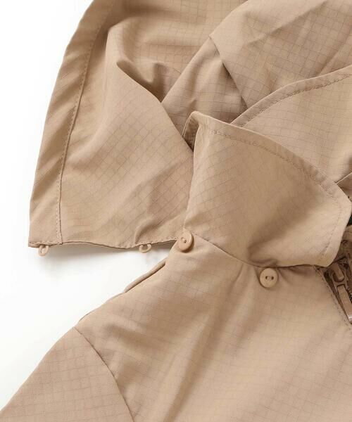 BeBe / べべ ブルゾン | チェックタフタペプラムフード付きブルゾン(90~150cm) | 詳細11