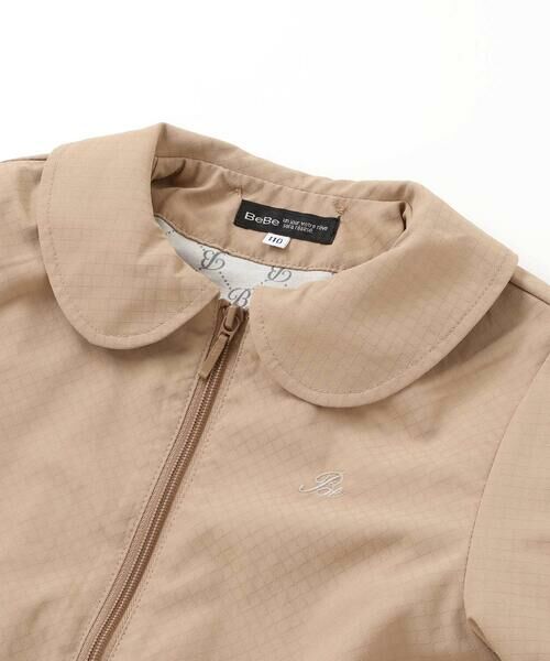 BeBe / べべ ブルゾン | チェックタフタペプラムフード付きブルゾン(90~150cm) | 詳細12