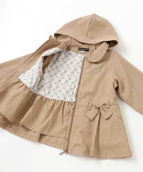 BeBe / べべ ブルゾン | チェックタフタペプラムフード付きブルゾン(90~150cm) | 詳細18