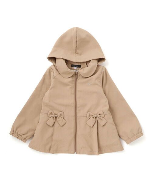 BeBe / べべ ブルゾン | チェックタフタペプラムフード付きブルゾン(90~150cm) | 詳細8