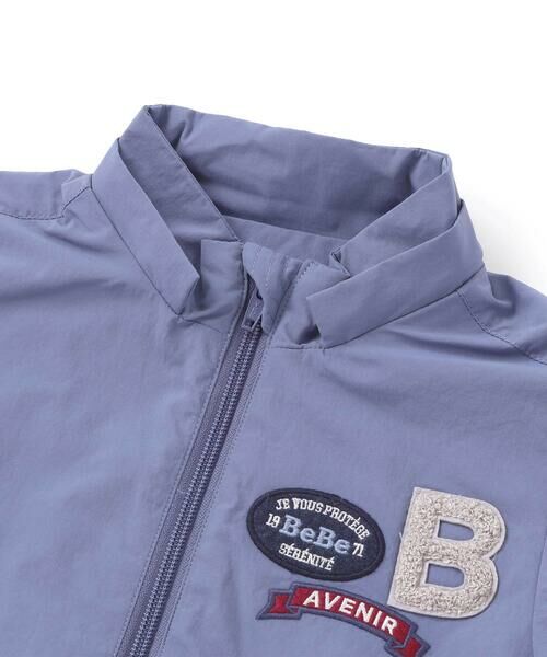 BeBe / べべ ブルゾン | 【撥水】ヴィンテージタフタワッペン付きフードブルゾン(90~150cm) | 詳細10