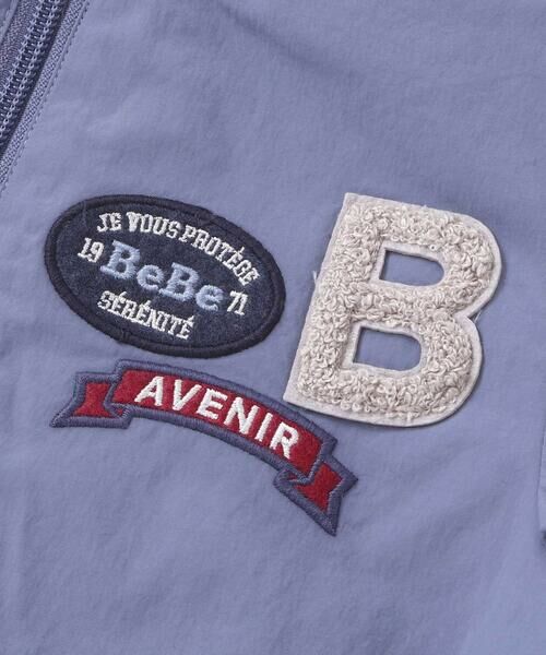 BeBe / べべ ブルゾン | 【撥水】ヴィンテージタフタワッペン付きフードブルゾン(90~150cm) | 詳細11