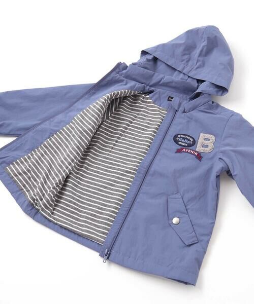 BeBe / べべ ブルゾン | 【撥水】ヴィンテージタフタワッペン付きフードブルゾン(90~150cm) | 詳細15