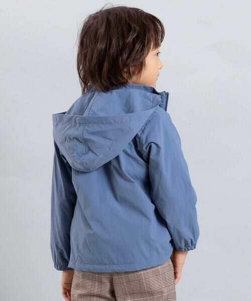 BeBe / べべ ブルゾン | 【撥水】ヴィンテージタフタワッペン付きフードブルゾン(90~150cm) | 詳細2