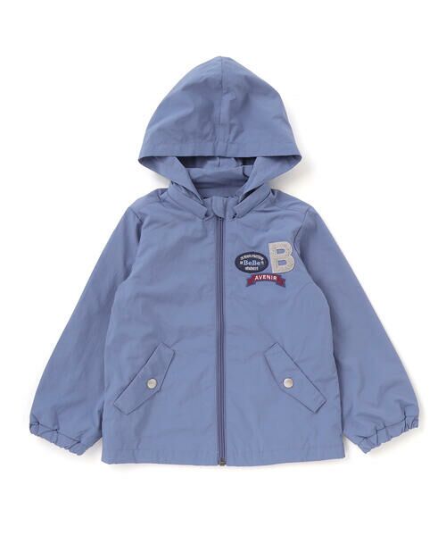 BeBe / べべ ブルゾン | 【撥水】ヴィンテージタフタワッペン付きフードブルゾン(90~150cm) | 詳細6