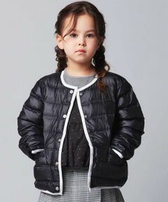 BeBe / べべ ダウンジャケット・ベスト | パイピング配色タフタライトダウンブルゾン(90~160cm)