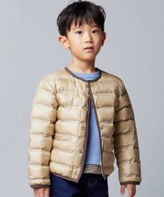 BeBe / べべ ダウンジャケット・ベスト | パイピング配色タフタライトダウンブルゾン(90~160cm)