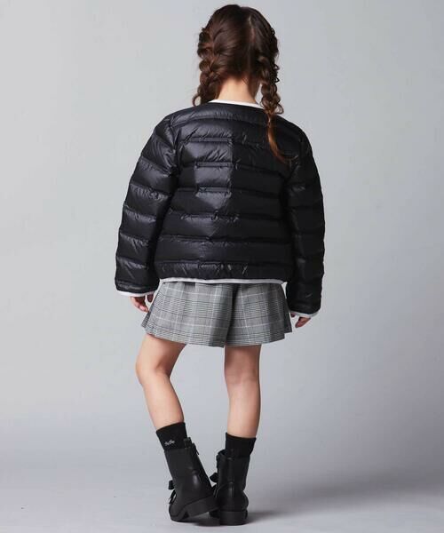 BeBe / べべ ダウンジャケット・ベスト | パイピング配色タフタライトダウンブルゾン(90~160cm) | 詳細4