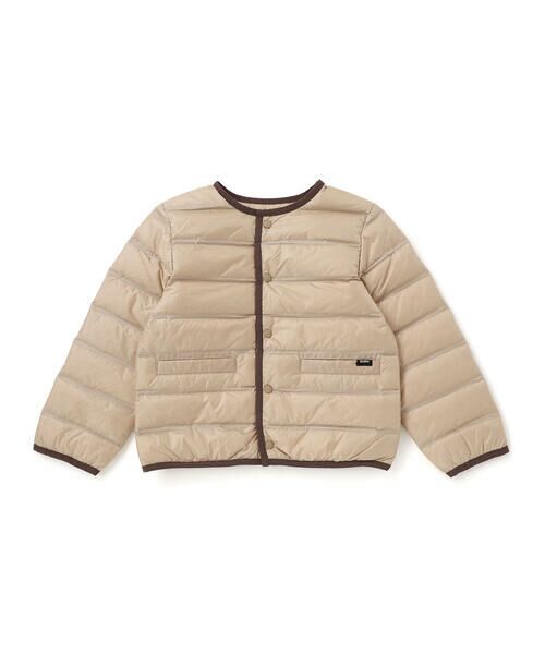 BeBe / べべ ダウンジャケット・ベスト | パイピング配色タフタライトダウンブルゾン(90~160cm) | 詳細10
