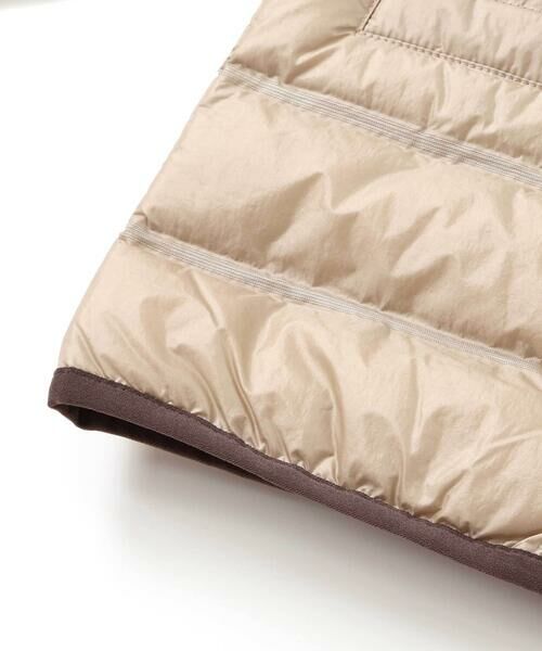 BeBe / べべ ダウンジャケット・ベスト | パイピング配色タフタライトダウンブルゾン(90~160cm) | 詳細15