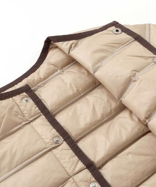 BeBe / べべ ダウンジャケット・ベスト | パイピング配色タフタライトダウンブルゾン(90~160cm) | 詳細17