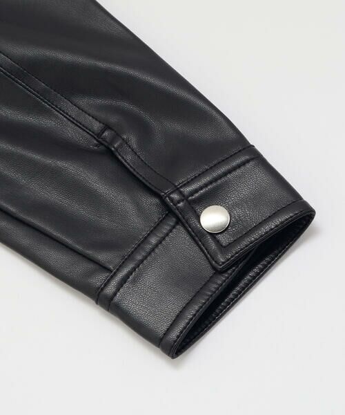 BeBe / べべ ブルゾン | フェイクレザージップブルゾン(100~160cm) | 詳細12