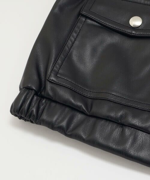 BeBe / べべ ブルゾン | フェイクレザージップブルゾン(100~160cm) | 詳細14
