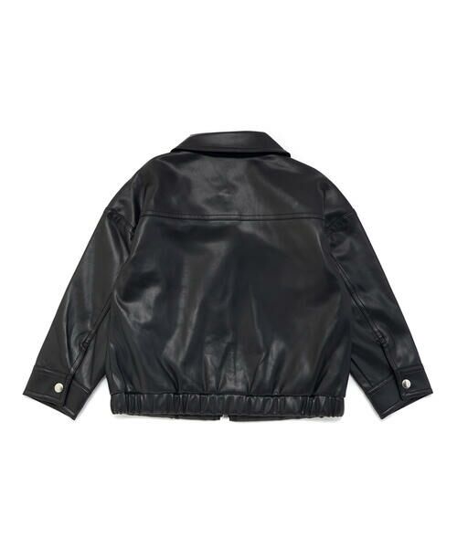 BeBe / べべ ブルゾン | フェイクレザージップブルゾン(100~160cm) | 詳細9