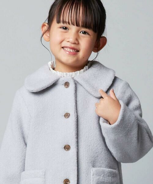 BeBe / べべ ステンカラーコート | 丸襟ボアショートコート(90~150cm) | 詳細8
