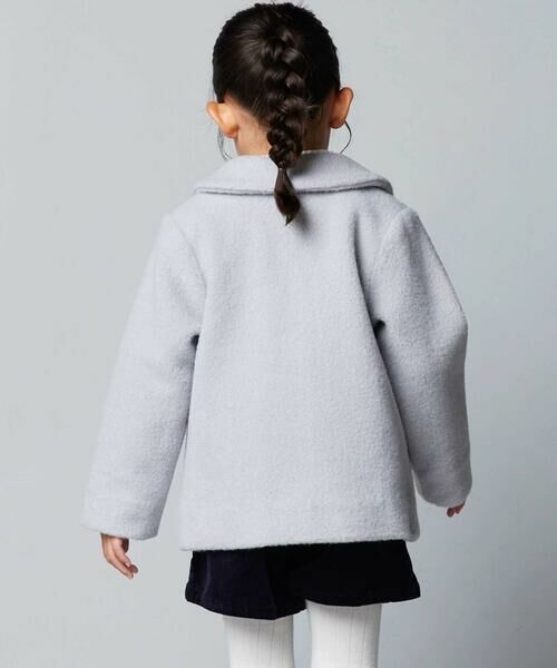 BeBe / べべ ステンカラーコート | 丸襟ボアショートコート(90~150cm) | 詳細9