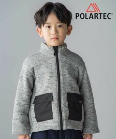 BeBe / べべ ブルゾン | 【POLARTEC(ポーラテック)】アウトポケットメランジジップブルゾン(100~150cm)