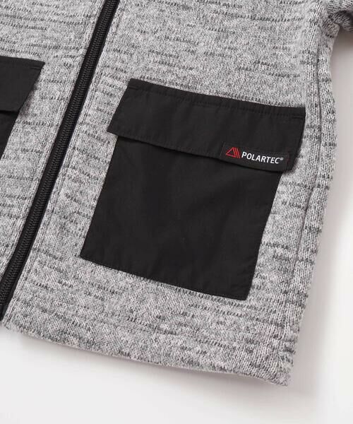 BeBe / べべ ブルゾン | 【POLARTEC(ポーラテック)】アウトポケットメランジジップブルゾン(100~150cm) | 詳細8