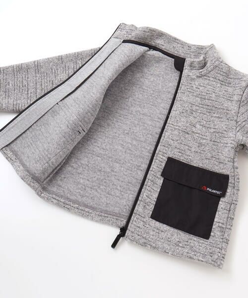 BeBe / べべ ブルゾン | 【POLARTEC(ポーラテック)】アウトポケットメランジジップブルゾン(100~150cm) | 詳細9