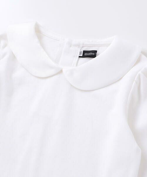 BeBe / べべ シャツ・ブラウス | スムースロゴ入りボウタイ付き長袖丸襟ブラウス(100~150cm) | 詳細8